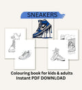 Sneaker themed - Colouring book