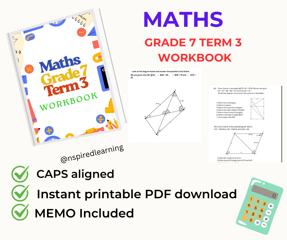 MATHS - GRADE 7 TERM 3 WORKBOOK